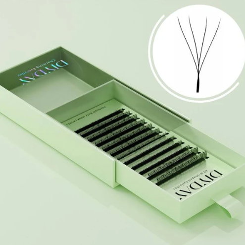 DiyDay fibras tecnológicas 3D/4D/5D/6D/7D Curva D, 0.07mm POR MEDIDA (extensiones)