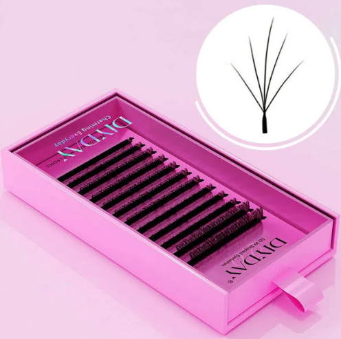 DiyDay fibras tecnológicas 3D/4D/5D/6D/7D Curva D, 0.07mm POR MEDIDA (extensiones)