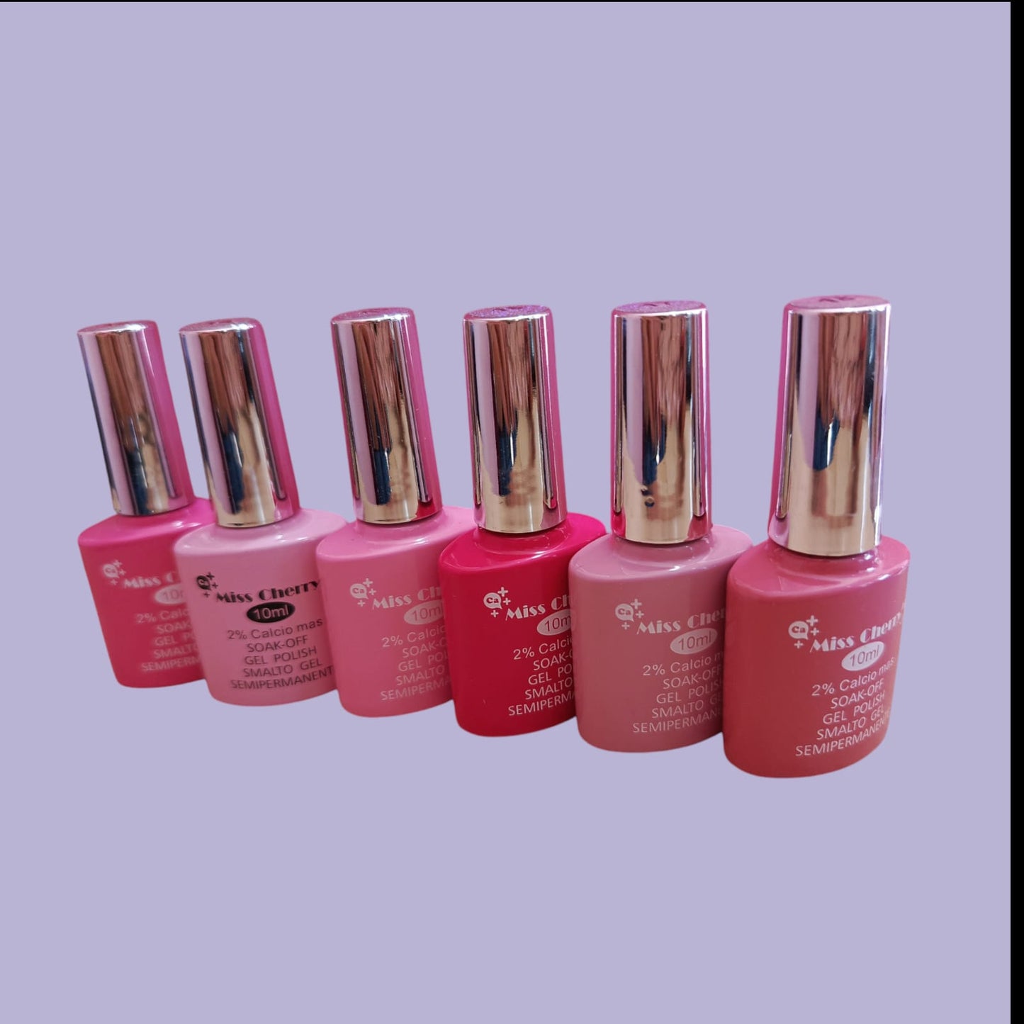 Gamas de Gel semipermanente Miss Cherry 12 piezas (GAMA)