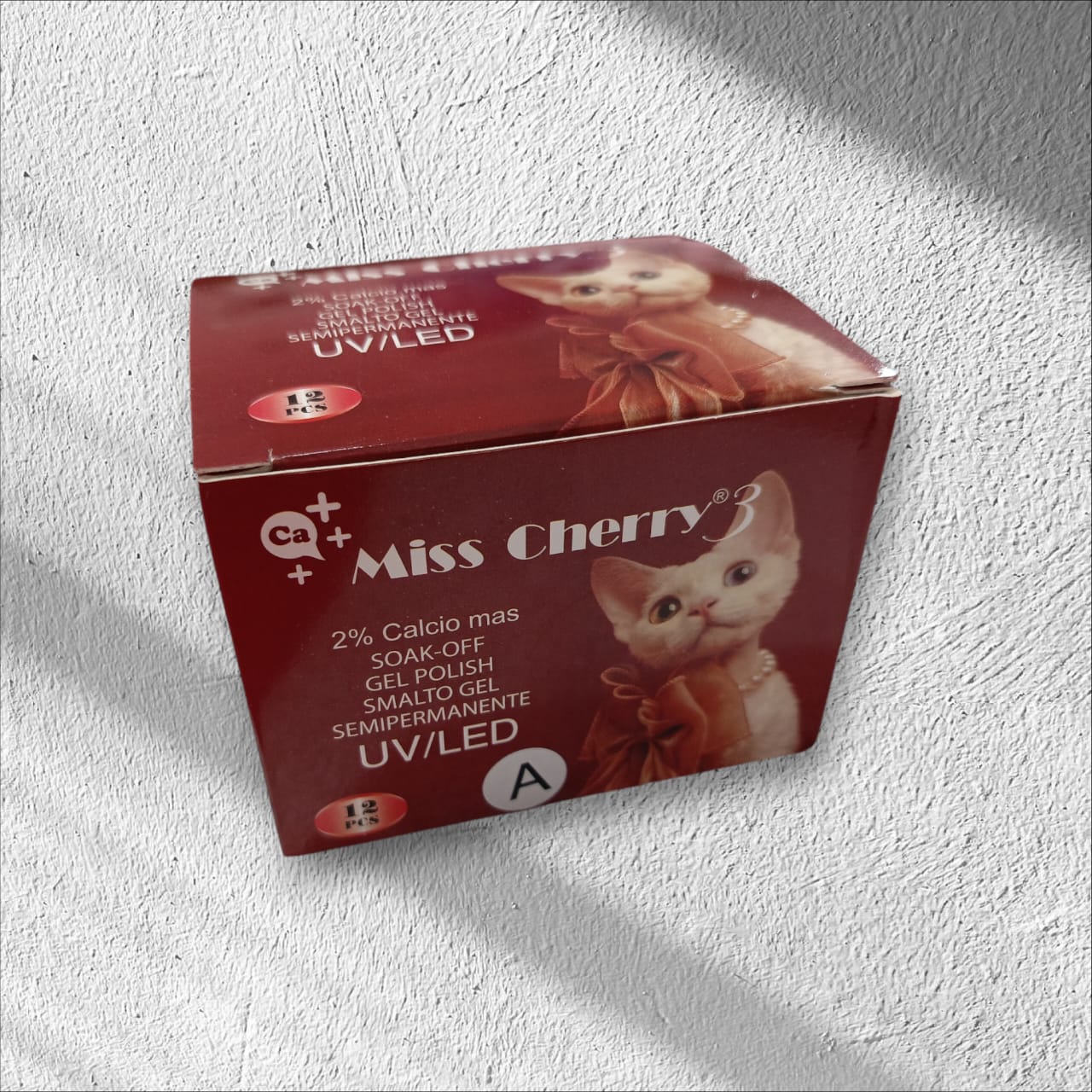 Gel semipermanente Miss Cherry Red A (POR PIEZA)