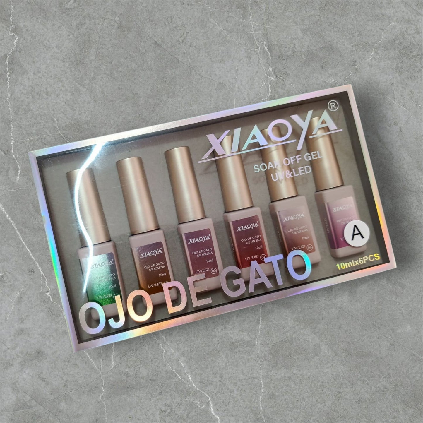 Gamas de Gel de Efecto Ojo de gato Xiaoya (6 piezas)