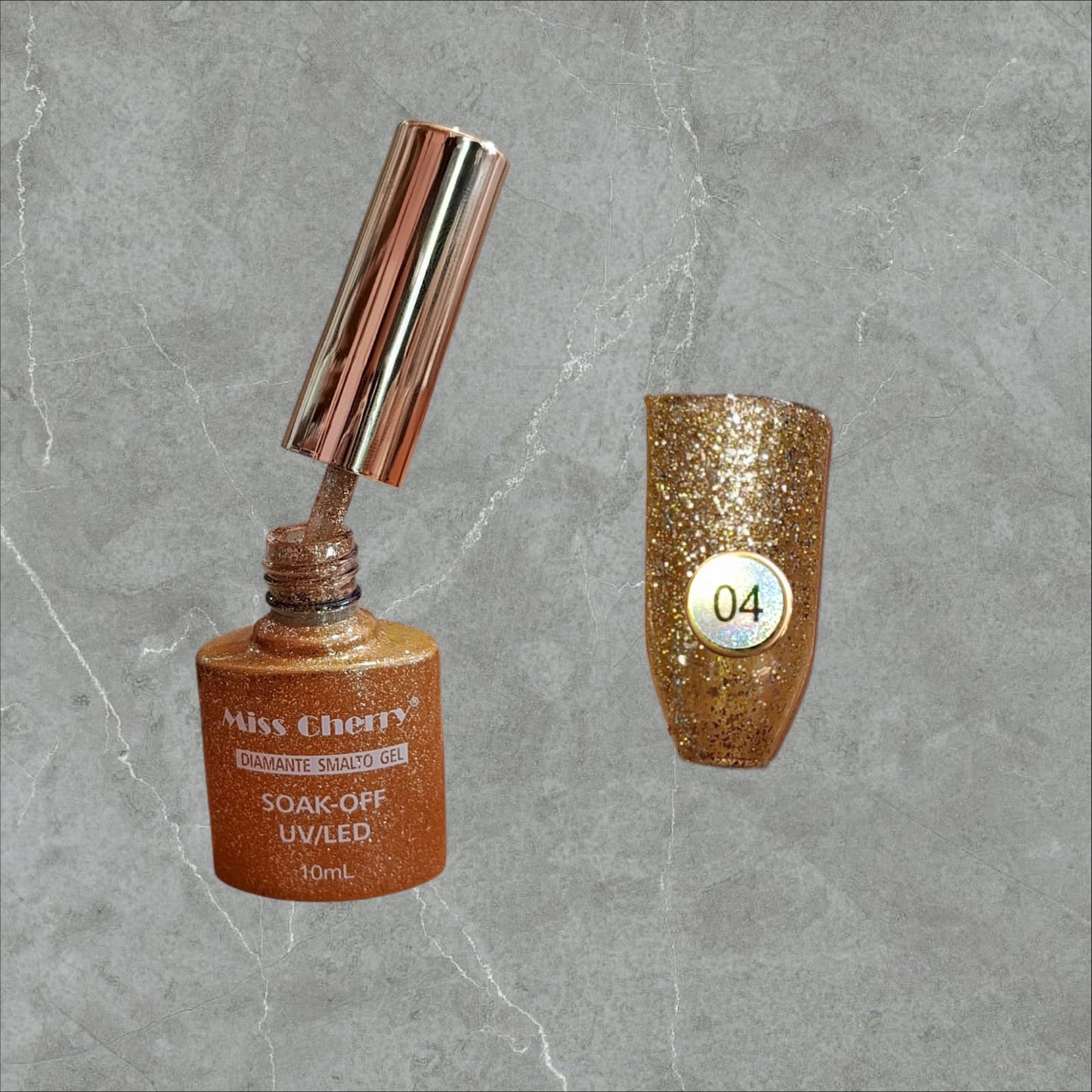 Gel de Efectos Diamante Smalto Gel Miss Cherry (Por pieza)