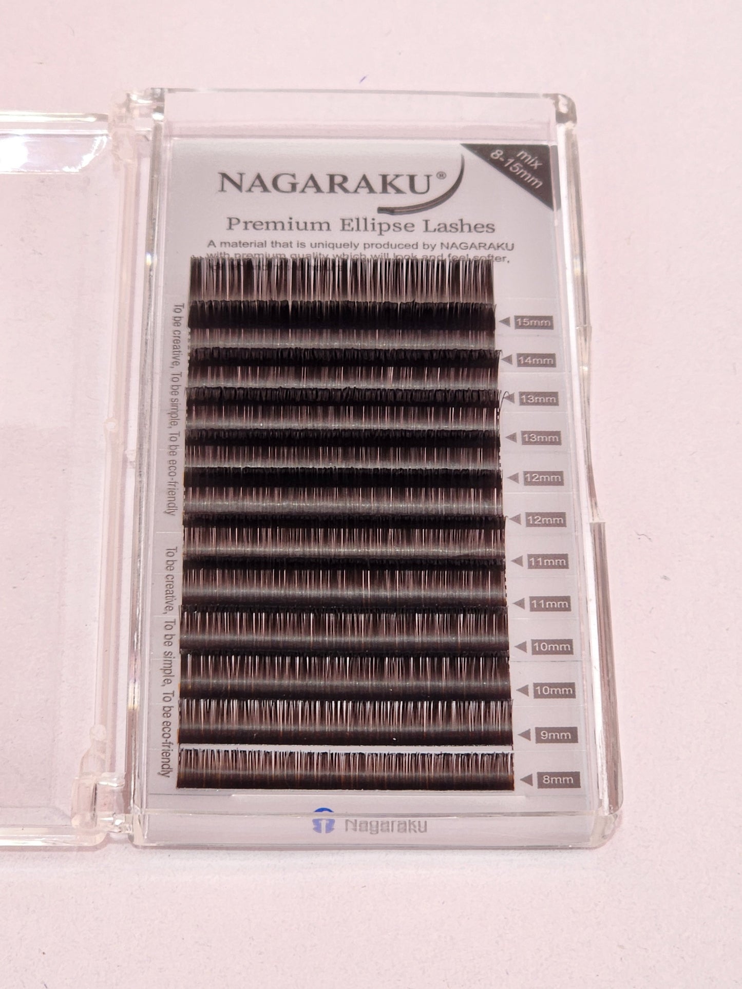 Extensiones Nagaraku Premium Elipse Lashes o Flat (cola de sirena)