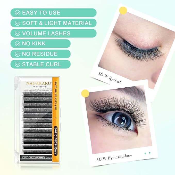 Blister nagaraku Doble YY C o D 0.07 mm 8-15 mix (extensiones)