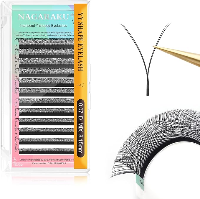 Blister nagaraku Doble YY C o D 0.07 mm 8-15 mix (extensiones)