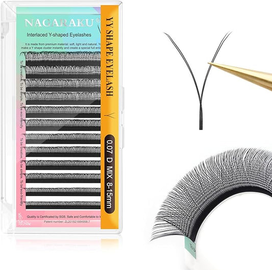 Blister nagaraku Doble YY C o D 0.07 mm 8-15 mix (extensiones)