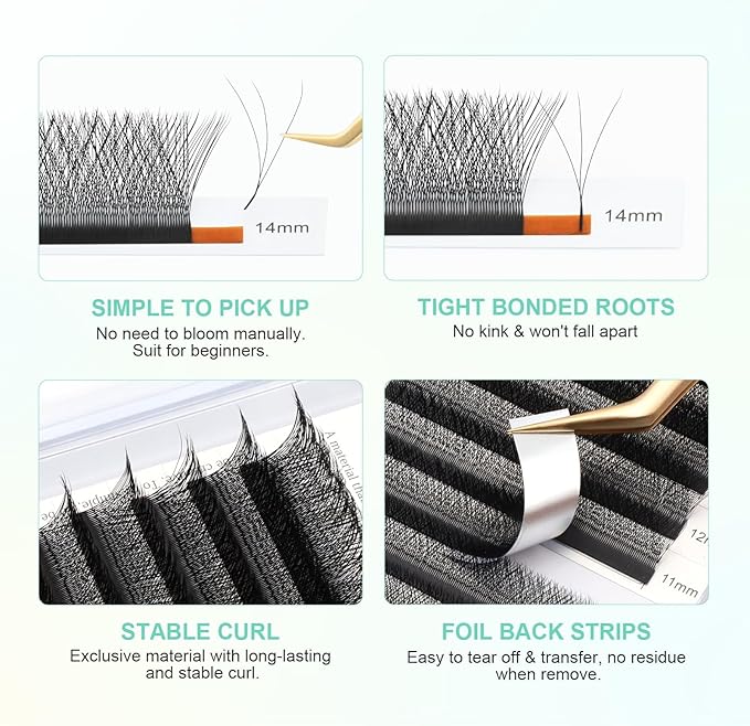 Nagaraku 3D/4D/5D - Fibras tecnológicas 0.07 mm POR MEDIDA (extensiones)