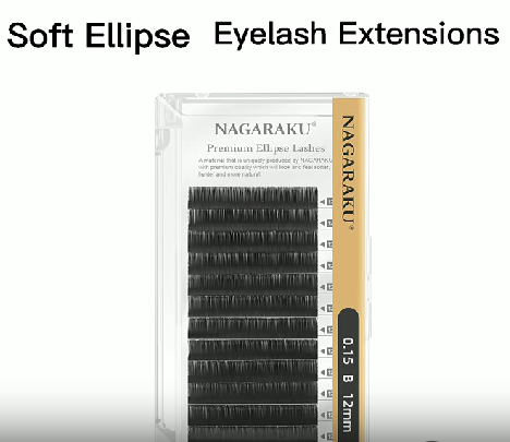 Extensiones Nagaraku Premium Elipse Lashes o Flat (cola de sirena)