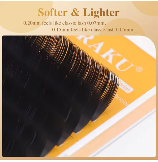 Extensiones Nagaraku Mate Premium Elipse Lashes o Flat (cola de sirena)