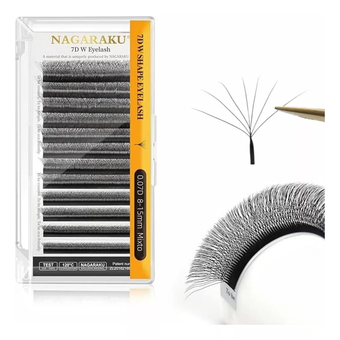 Nagaraku 3D/4D/5D - Fibras tecnológicas 0.07 mm POR MEDIDA (extensiones)