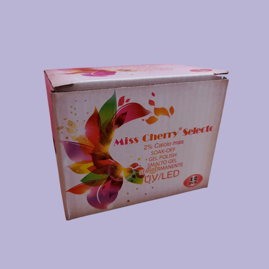 Gamas de Gel semipermanente Miss Cherry 12 piezas (GAMA)