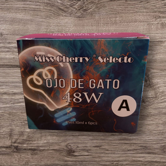 Gamas de Gel de Efecto Ojo de gato Miss Cherry (6 piezas)