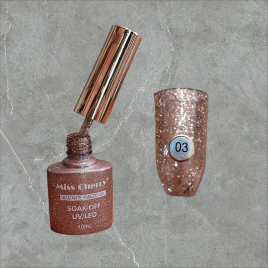 Gel de Efectos Diamante Smalto Gel Miss Cherry (Por pieza)