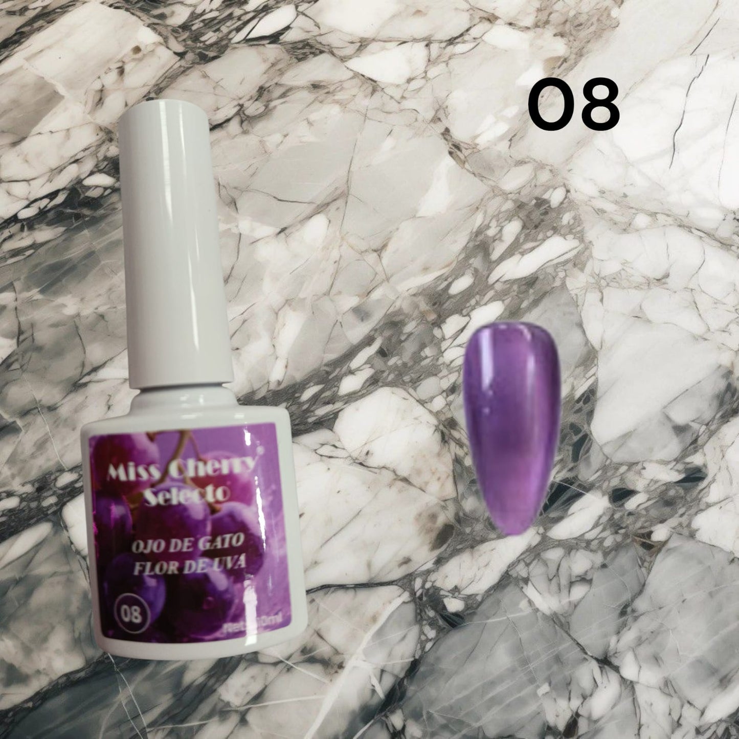 Gel de Efecto Ojo de gato Miss Cherry Flor de uva (por piezas)