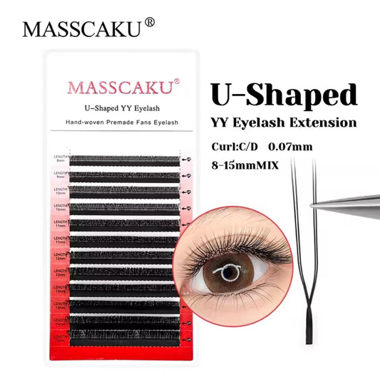 Blister Masscaku U forma YY 2D D 0.07 mm 8-15 mm (extensiones)