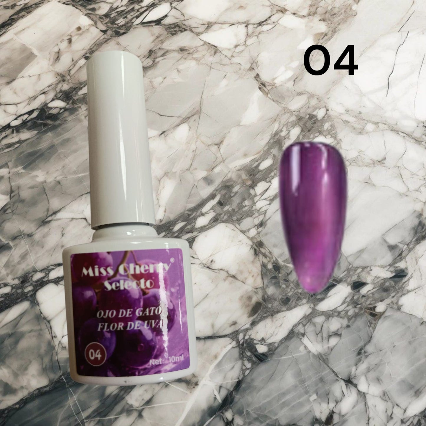 Gel de Efecto Ojo de gato Miss Cherry Flor de uva (por piezas)