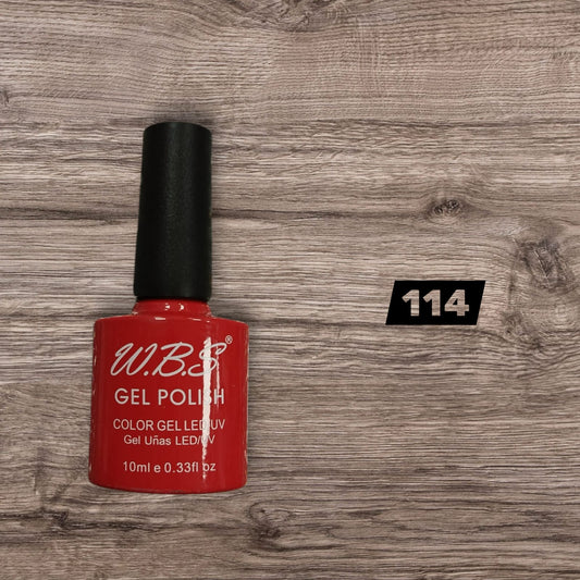 Gel semipermanente WBS Rojo (por pieza)