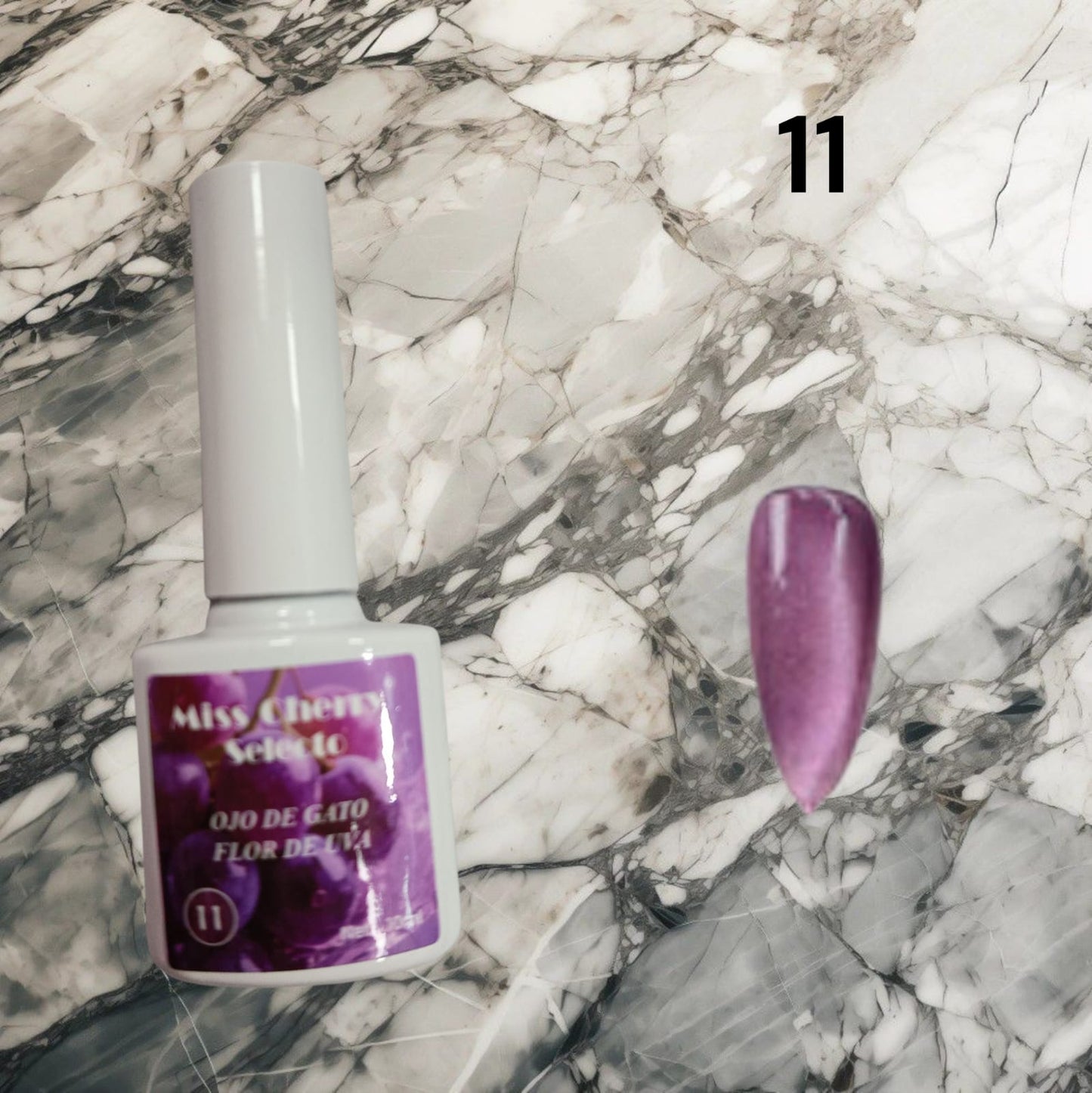 Gel de Efecto Ojo de gato Miss Cherry Flor de uva (por piezas)