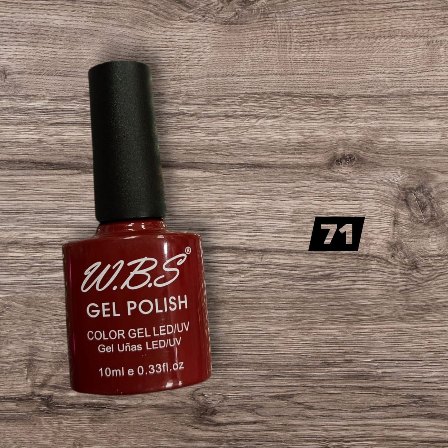 Gel semipermanente WBS Rojo (por pieza)