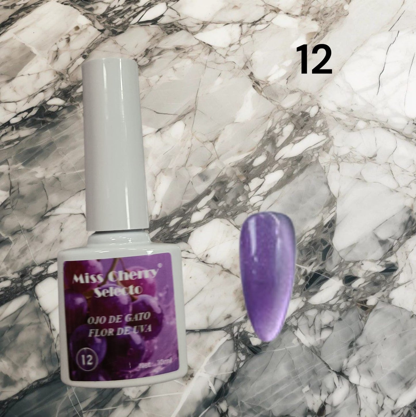 Gel de Efecto Ojo de gato Miss Cherry Flor de uva (por piezas)