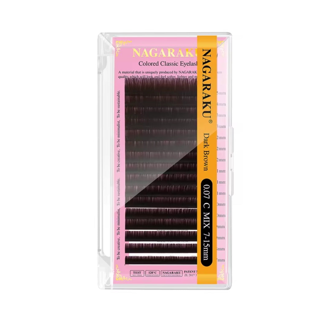 Extensiones Nagaraku Clásica mix (Cafe/Brown)