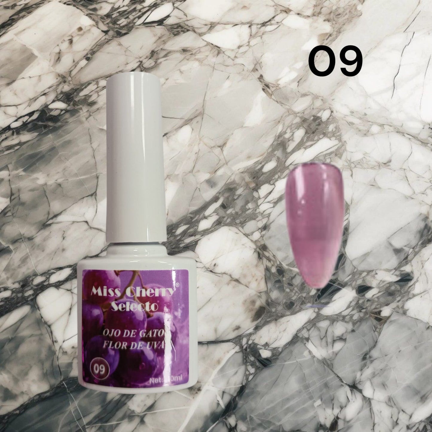 Gel de Efecto Ojo de gato Miss Cherry Flor de uva (por piezas)