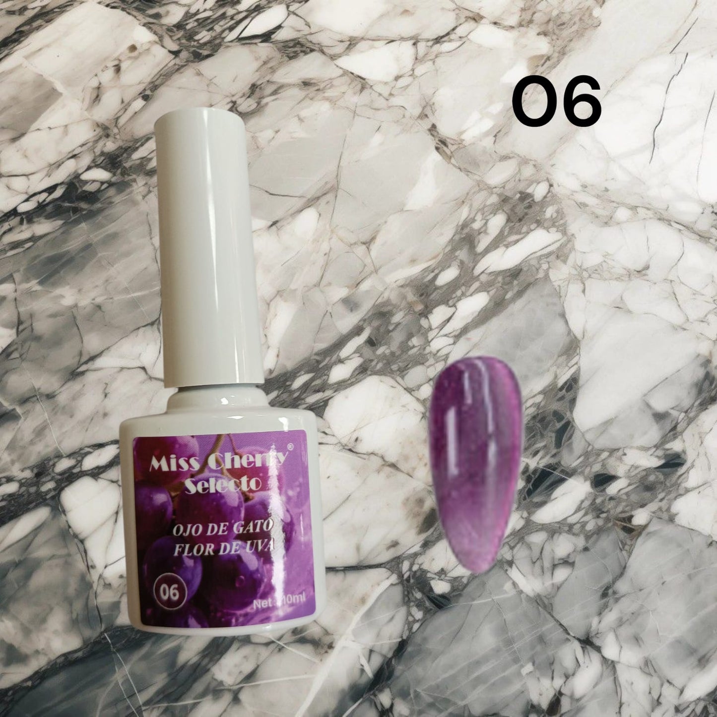 Gel de Efecto Ojo de gato Miss Cherry Flor de uva (por piezas)