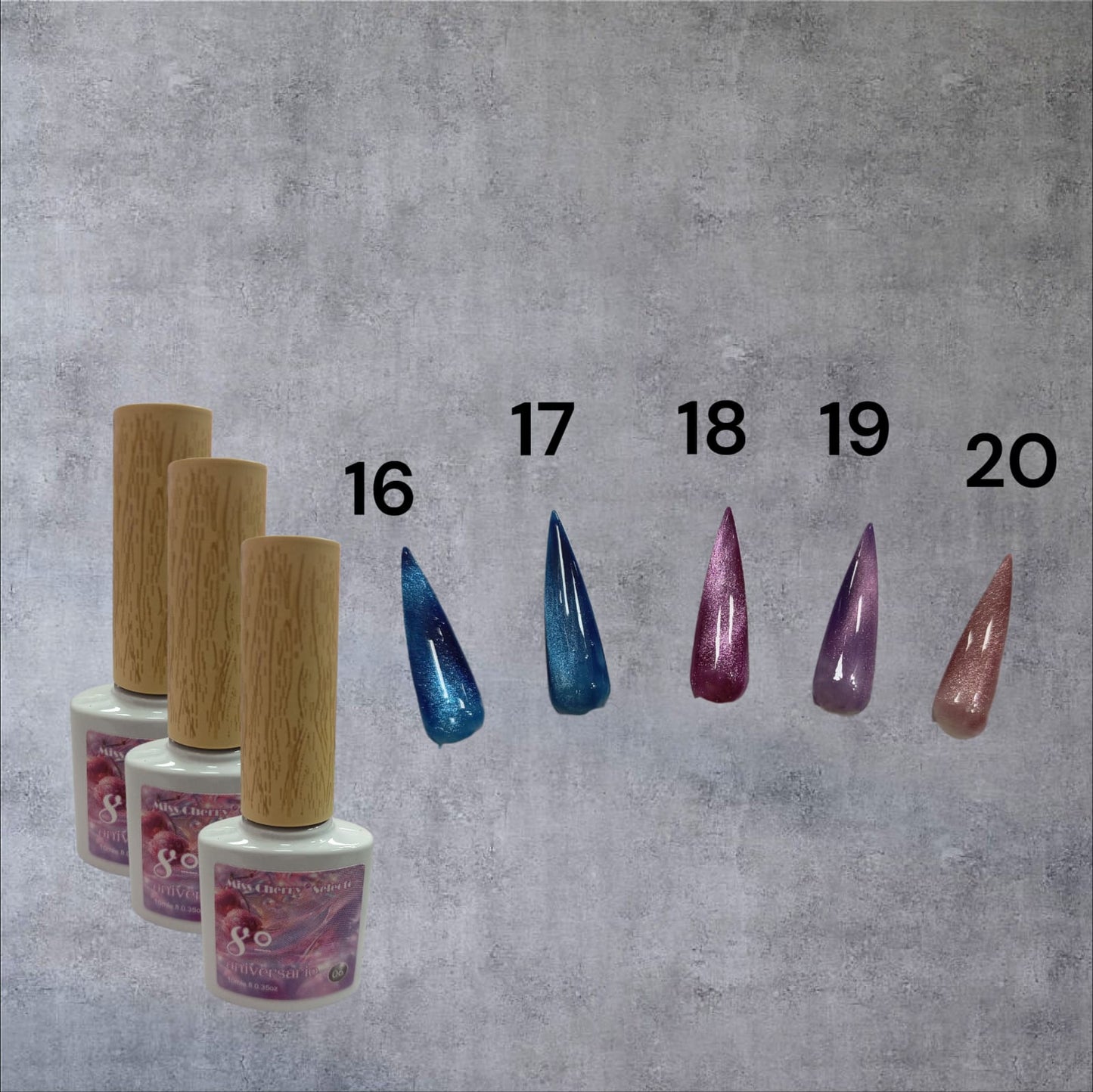 Gel de Efecto Ojo de gato Miss Cherry 8° aniversario (por piezas)