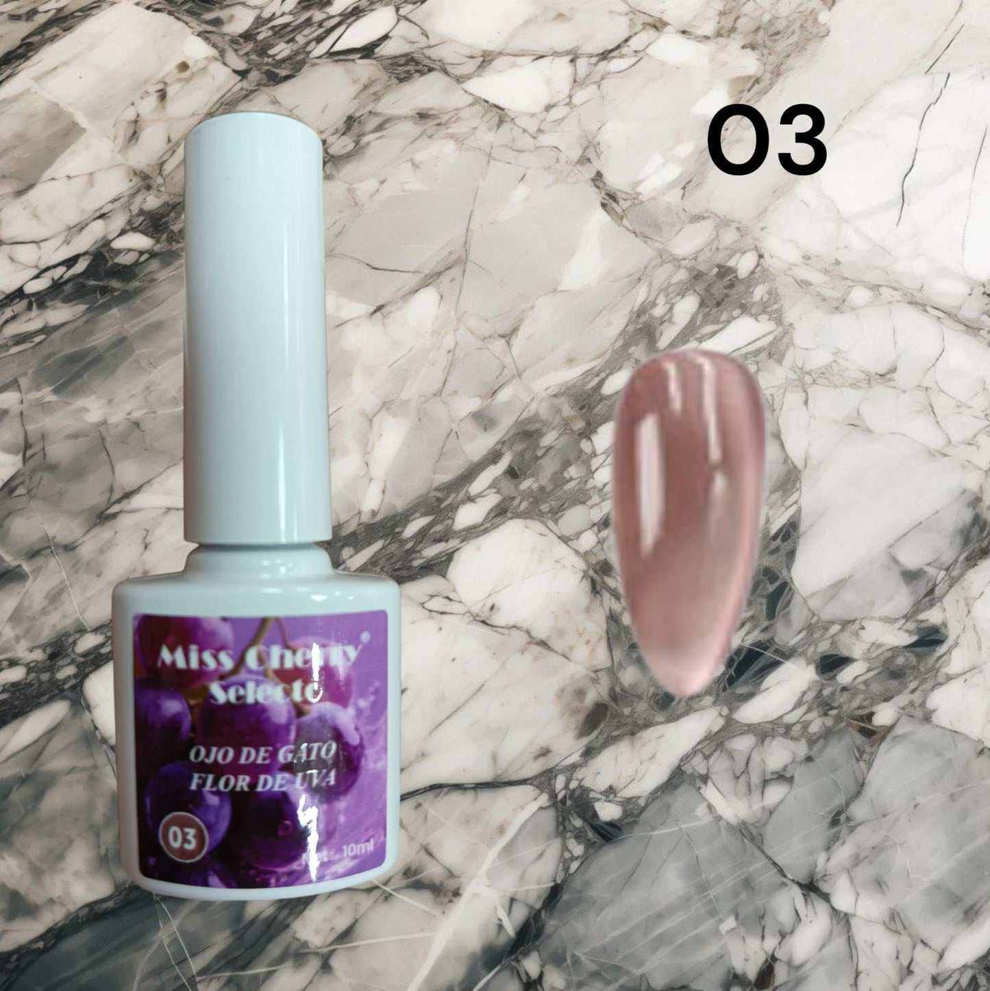 Gel de Efecto Ojo de gato Miss Cherry Flor de uva (por piezas)