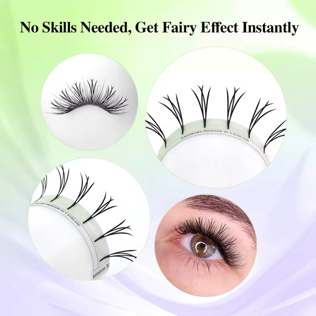 Blister nagaraku 4D forma Y, D, 0.07 mm 8-15 mm (extensiones)