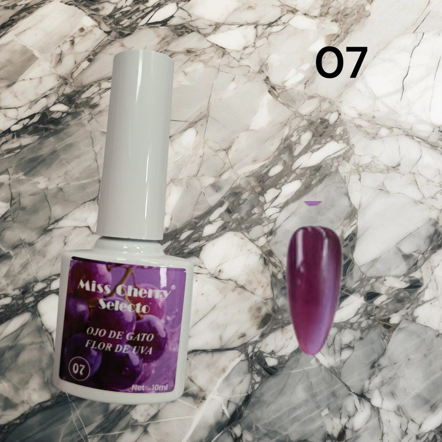 Gel de Efecto Ojo de gato Miss Cherry Flor de uva (por piezas)