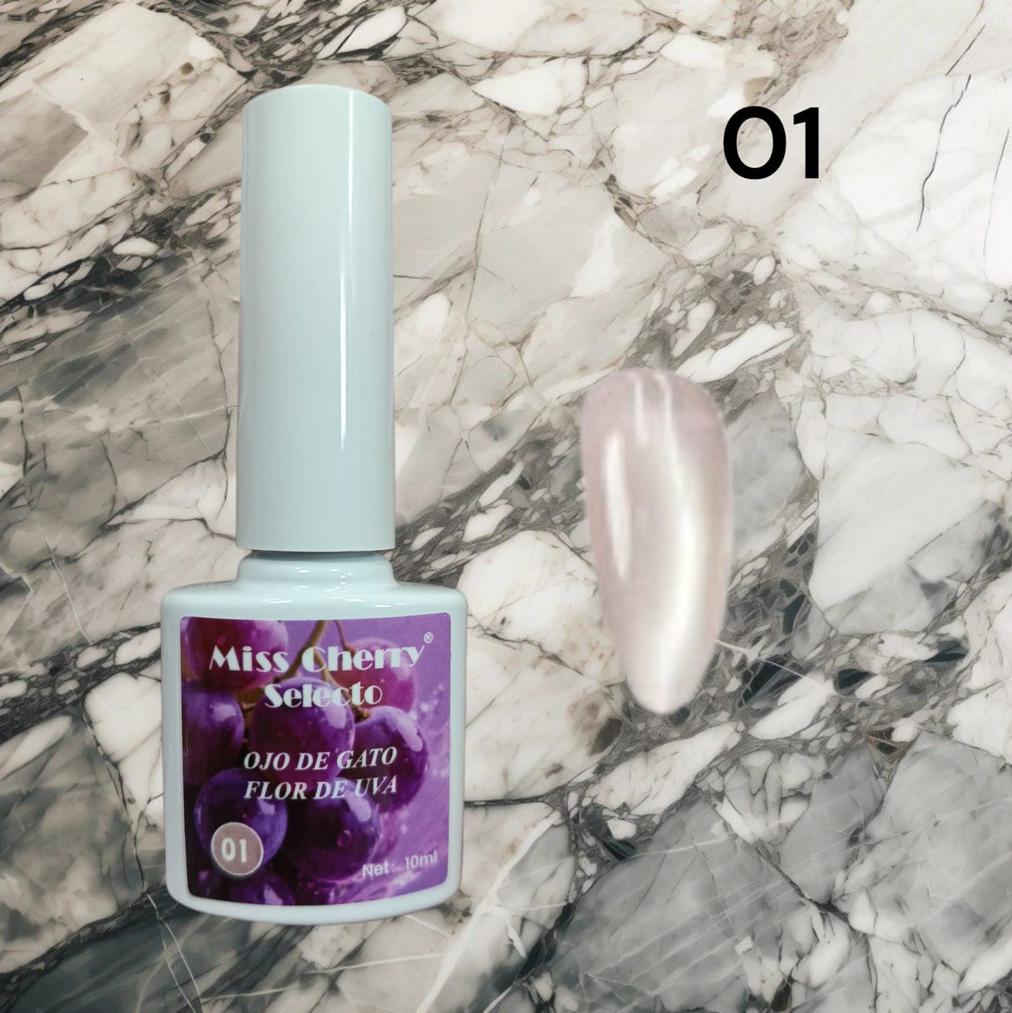 Gel de Efecto Ojo de gato Miss Cherry Flor de uva (por piezas)